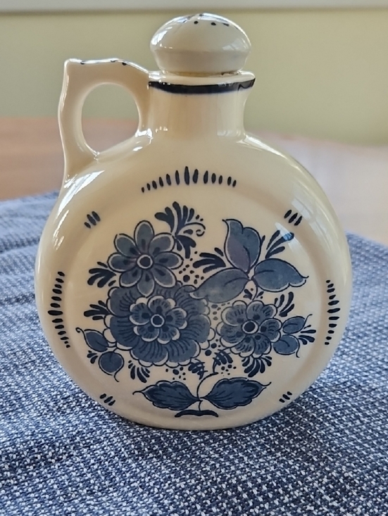 Royal Distal Blauw Delfts Other - Vintage Blauw Delft Moon Decanter with Stopper